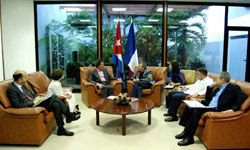 Cuban President Raul Castro Meets with French Envoy